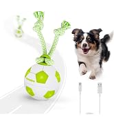 ALL FOR PAWS Interactive Dog Toys, Smart Dog Ball with Durable Rope, Automatic Moving and Rolling...