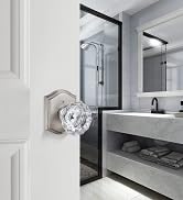 brushed nickel door knobs