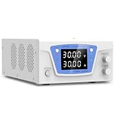 DC Power Supply Variable, 30V 30A 900W Bench Power Supply with Encoder knob, High Power Adjustabl...