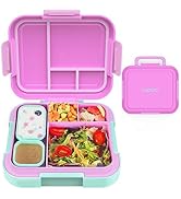 Caperci Bento Box for Kids - Large 4.8 Cups Lunch Box with Two Modular Containers - 4 Compartment...