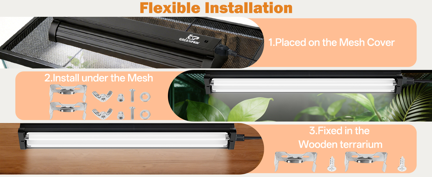 T5 Ho 10.0 UVB Lamp, Aluminum Reflector increases UVB Output for T5 HO UVB Lighting Combo Kit