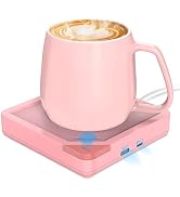 Coffee Mug Warmer Set: Coffee Warmer for Desk Auto Shut Off Candle Warmer Plate Electric Beverage...