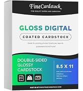 Double-Sided Heavyweight Gloss Digital C2S Cardstock – Perfect for Color Laser Printing, Flyers, ...