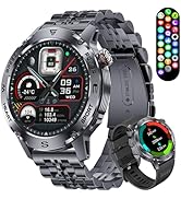 LIMIGE Military Smart Watch for Men, 1.43'' AMOLED Rugged Smart Watch with 600mAh Battery/Heart R...