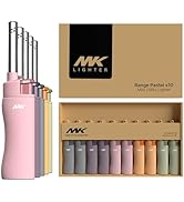 MK 10PCS Windproof Flame Lighters, Ideal for BBQ, Camping/Outdoor, Butane Refillable Multipurpose...