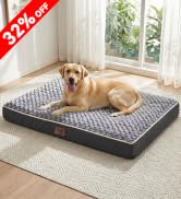 WESTERN HOME WH Orthopedic XL Dog Bed, Waterproof Extra Large Dog Bed with Removable Washable Cov...