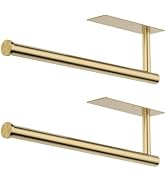 CHIKESI Paper Towel Holder Under Cabinet, Self-Adhesive,No Drilling, Stainless Steel, Wall-Mounte...