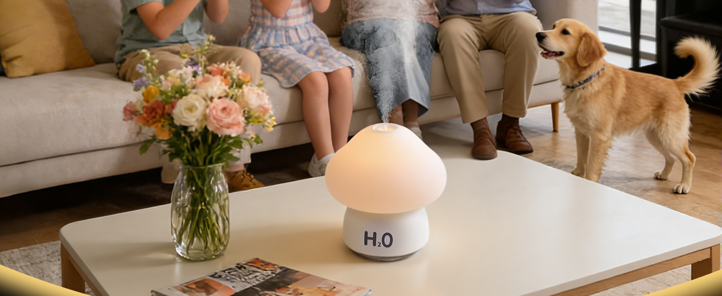 Mushroom Humidifier with light