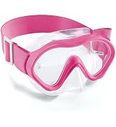 Aegend Kids Swim Goggles Snorkel Diving Goggles with Nose Cover for Kids 3-15, Knitted Fabric Str...