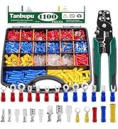 Tanbupu 1100pcs Wire Connectors - Insulated Electrical Wire Terminals Kit