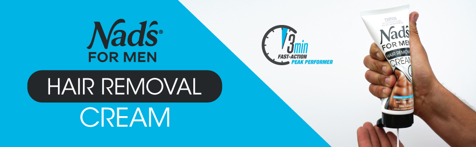 men hair removal cream banner