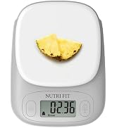 Food Scale Digital Kitchen Scale Weight Grams and Ounces of NUTRI FIT, Portable & Accurate Scale ...