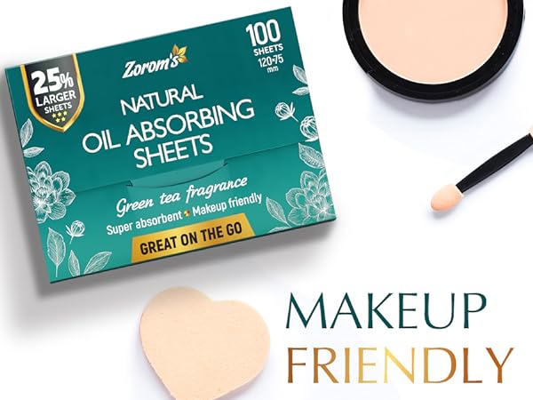 Zorom's Green Tea Makeup friendly