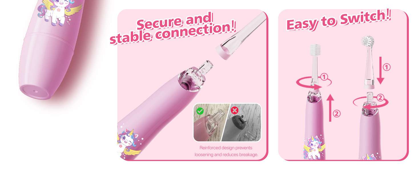Secure and stable connection Reinforced design prevents loosening and reduces breakage Easy Switch