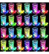 Esdabem Cowboy Boot Shot Glass Set of 24 Light Up Plastic Shot Glasses 1.5 oz Flashing Shot Cups ...