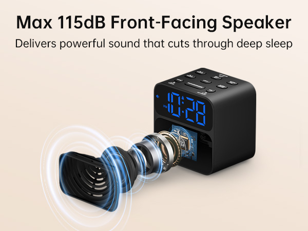 loud alarm clock for heavy sleepers adults