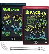 YIDEDRAW 2 Pack LCD Writing Tablet for Kids 8.5 Inch Colorful Toddler Drawing Board Kid Travel Ga...