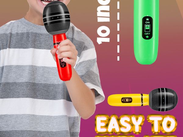 inflatable microphone karaoke party decorations fake microphones prop microphoneblow up microphone