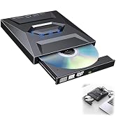 Linyuant External Blu-ray Drive Portable BD/DVD/CD Burner Writer Reader with USB Hub & SD/TF Card...