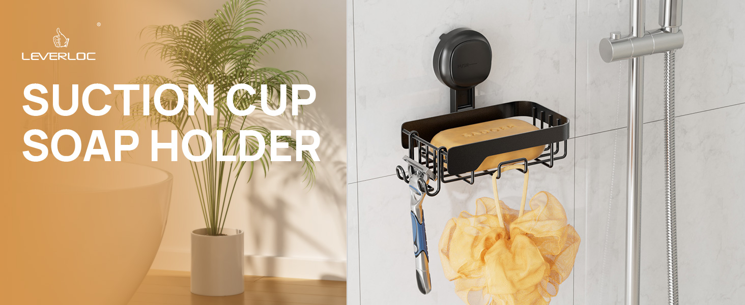 SUCTION CUP SOAP HOLDER FOR SHOWER
