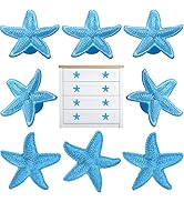 foxwake Starfish Drawer Pulls and Knobs 8Pack Glittery Animal Cabinet Knobs Cute Knobs for Kitche...