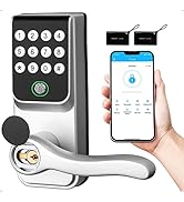 Snobos Smart Door Lock, Keyless Entry Door Lock, Keyless Door Lock, Fingerprint Door Lock, Biomet...