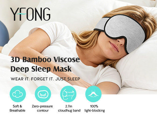 3D Bamboo Viscose Deep Sleep Mask
