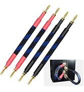 UCINNOVATE Speaker Cable with BFA Banana Plugs, 4 x HiFi OFC Gold Plated Z Plug to Banana Speaker...
