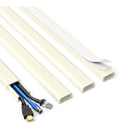 Delamu Beige Cord Hider, 56.7in Beige Cable Hider, Cord Covers for Wires on Wall, Wire Hider Wire...