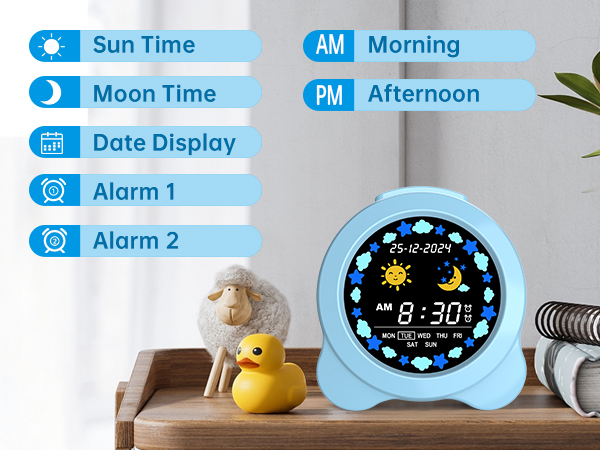 Kids Digital Alarm Clock Colorful