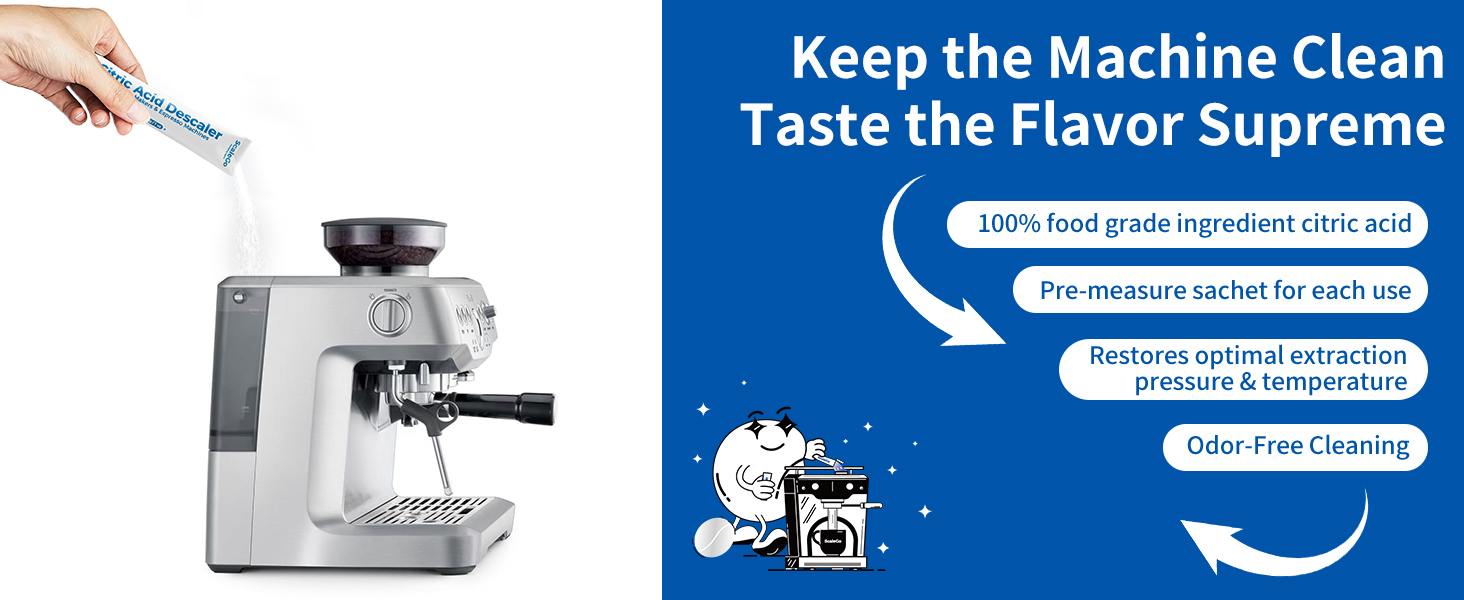 Scalego coffee machine descaler, keep the machine clean, taste the flavor supreme