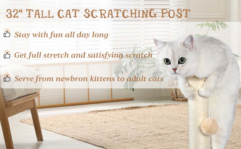 32“ cat scratching post