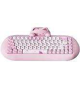 YUNZII C68 Wireless Mechanical Keyboard, 65% Gaming Keyboard Hot Swap,Triple Mode BT5.0/2.4G/Wire...