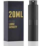 owlyee 20ML Perfume Atomizer, Travel Cologne Spray Bottle, Mini Empty Sprayer Dispenser (Black, 1...