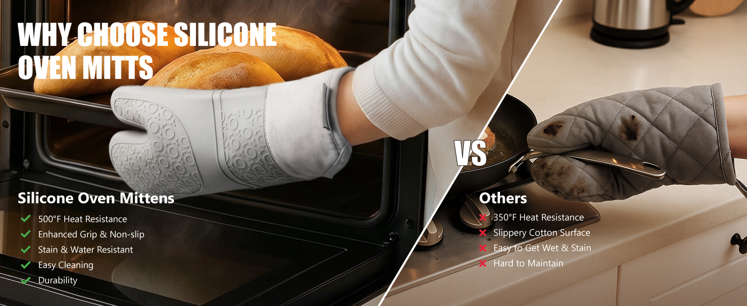 Silicone Oven Mitts
