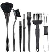 SIMPOR 7 PCS Nylon Keyboard Cleaning Brush Kit, Anti Static Brushes with Keycap Puller, Electroni...