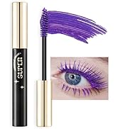 Colored Mascara Set,Purple Colorful Mascara Long Lasting Waterproof Hyperallergenic Mascara for E...