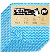JINYUDOME Disposable Dish Cloths,100Pcs, Reusable Kitchen Cleaning Cloths Dish Cloth 11.8X11.8 in...