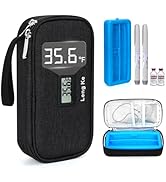 LengKe Insulin Cooler Travel Case, TSA Approved Refrigerated Medicine Travel Bag with Protective ...