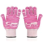 Extreme Heat Resistant Oven Gloves - EN407 Certified 932F - Cooking Gloves for BBQ, Grilling, Bak...