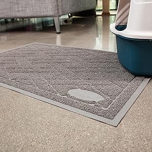 Pawkin cat litter mat and litter box