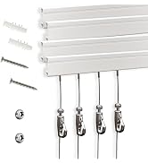 Picture Rail Hanging System- Innovative Art Hanging Rail System Including 4 Pcs 24