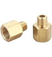 T TANYA HARDWARE 1/4 Inch Female to 1/8 Inch Male, Reducing Adaptor Brass Pipe Fitting, NPT Adapt...