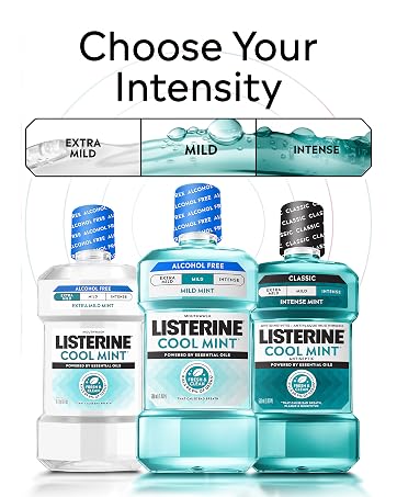 Choose your level of intensity for the refreshing feel of clean you expect from Listerine mouthwash