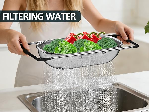 sink colander for kitchen sink