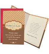 Ogeby Poem Father-in-law Fathers Day Card, Happy Father's Day Card from Son-in-Law Daughter-in-La...