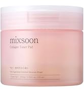 mixsoon Collagen Toner Pad - Hyaluronic Acid, Hydrating, Firming and Smoothing Facial Pads, Gentl...