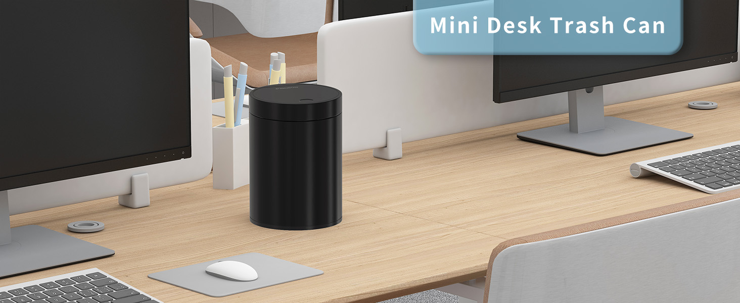 desktop trash can