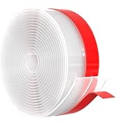 Wide Silicone Weather Stripping Door Seal with Strong Adhesive 2" x 20 ft, Dra...