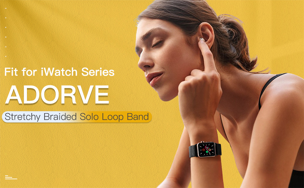 Adorve stretchy bands compatible with Apple Watch Series 10 band